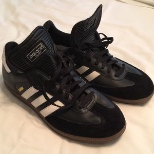 Size 10.5 Black Adidas Samba tennis shoes
